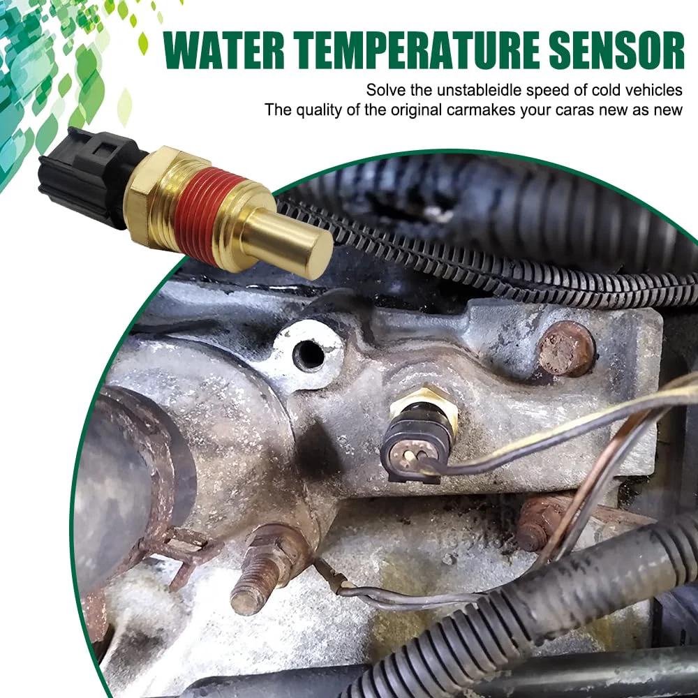 Engine Coolant Temperature Sensor For Jeep Grand Cherokee Water Temperature Sensor Replacement Replaces OEM 56027873 installed on engine.