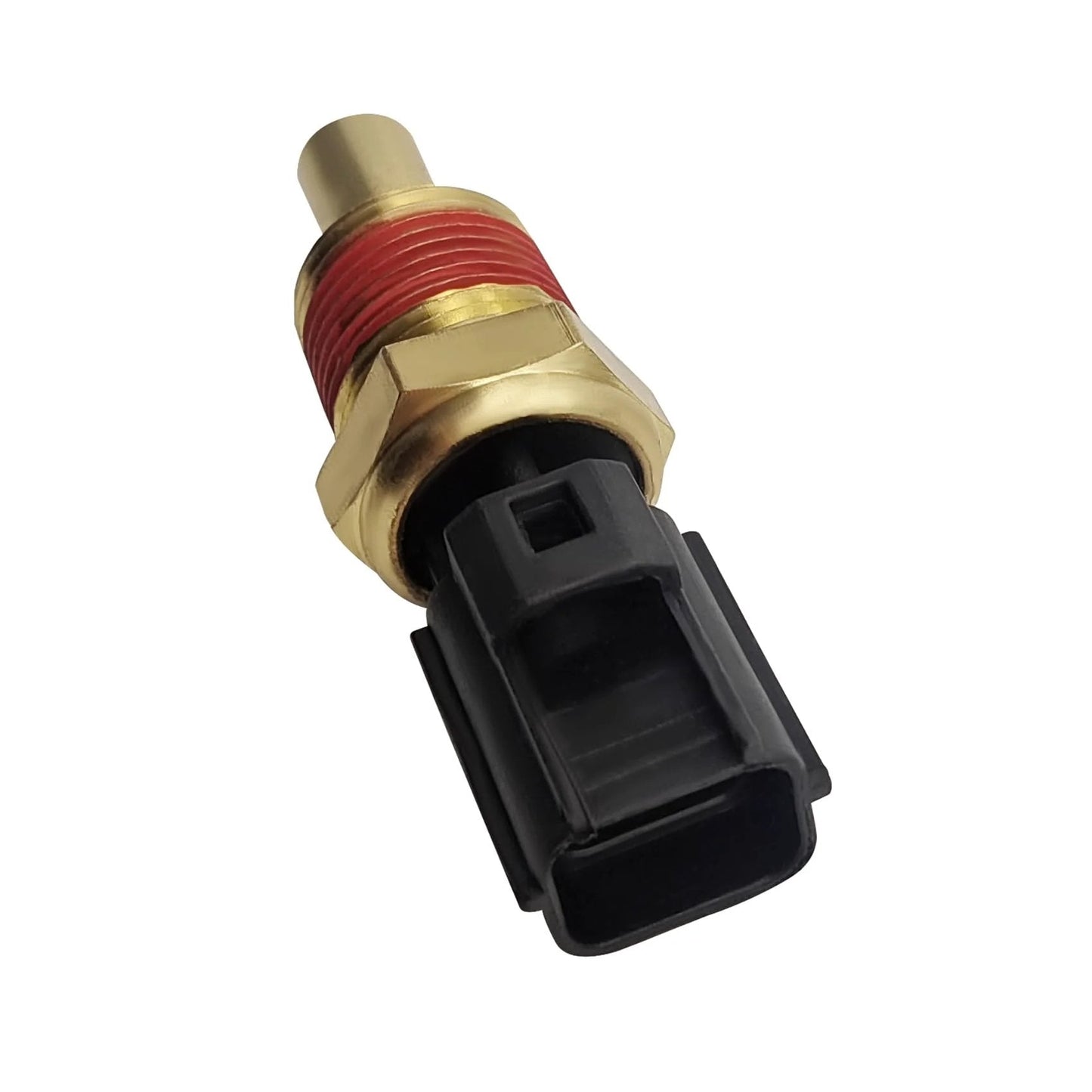Engine Coolant Temperature Sensor For Jeep Grand Cherokee Water Temperature Sensor Replacement Replaces OEM 56027873, brass with black connector.