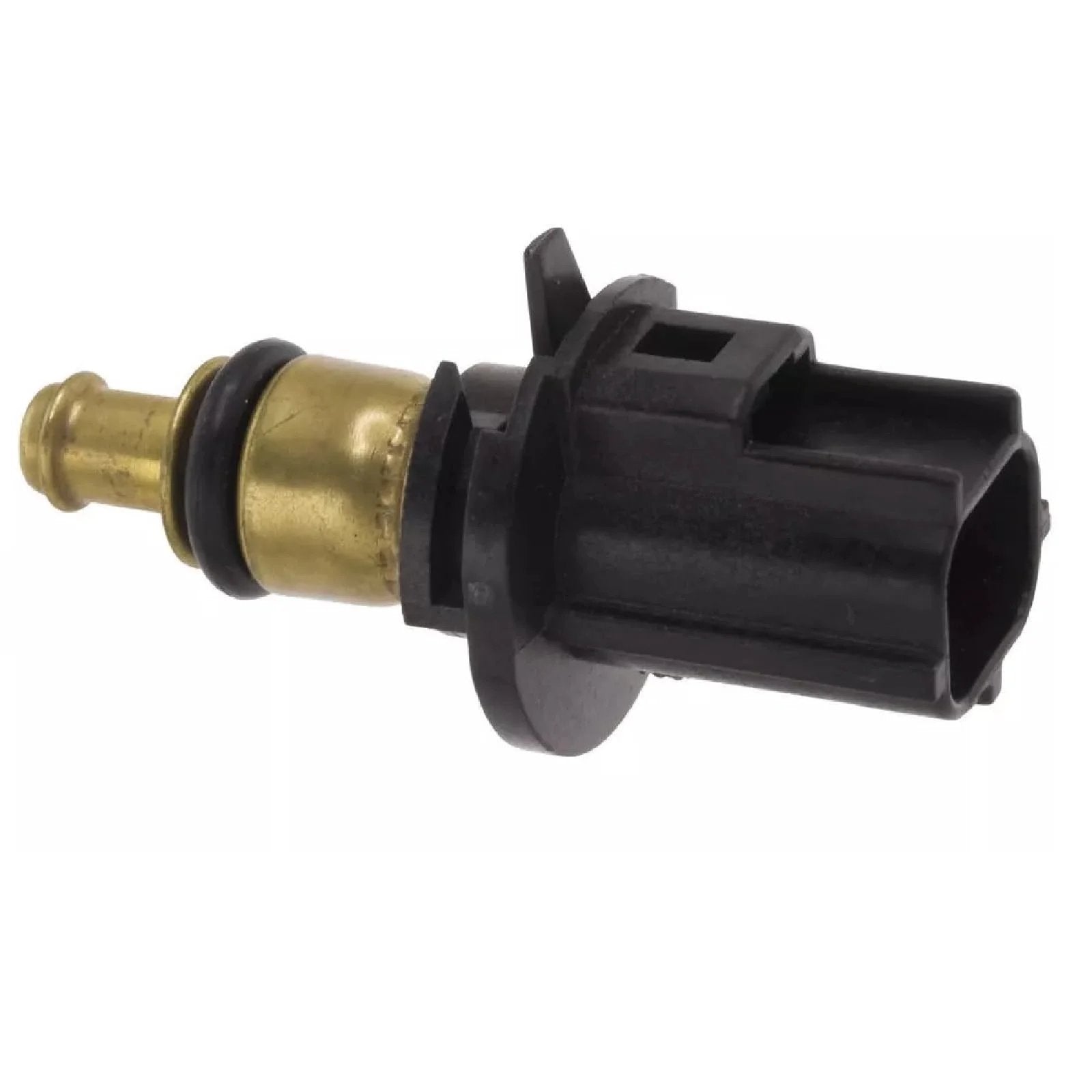 Engine Coolant Temperature Sensor Fits Chrysler 200 Sebring Avenger Caliber Journey Compass Patriot 2.0L 2.4L 2.7L Replaces 5033313AA front view of durable black and gold sensor.