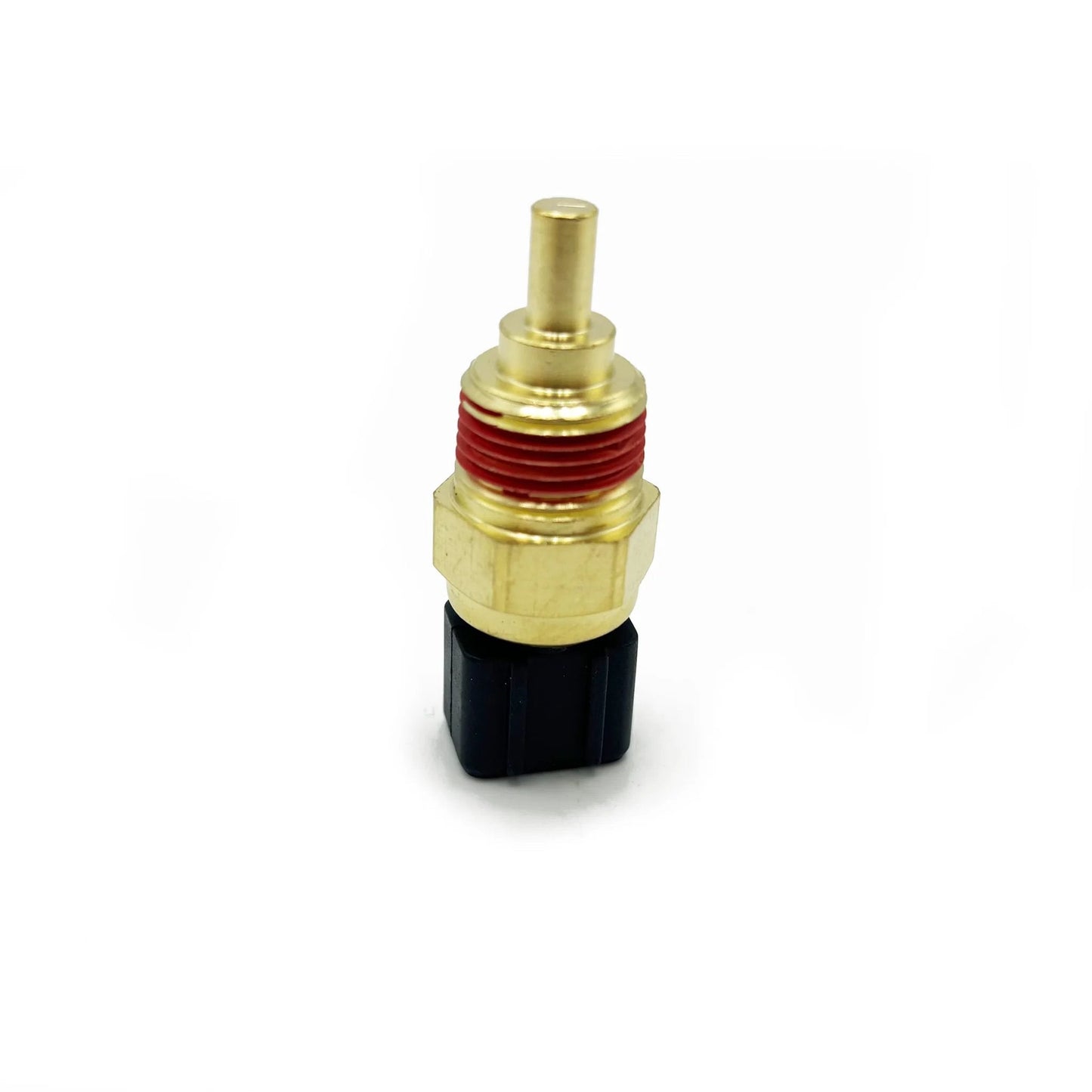 Engine Coolant Temperature Sensor Replacement For Hyundai Accent Elantra Sonata Tucson Elantra Coupe Elantra GT Azera Entourage Genesis Coupe And Kia Forte Rio Rondo Sedona Sorento Soul Spectra Direct Fit Plug-N-Play Replaces 39220-38030 OEM Quality front view of the sensor.