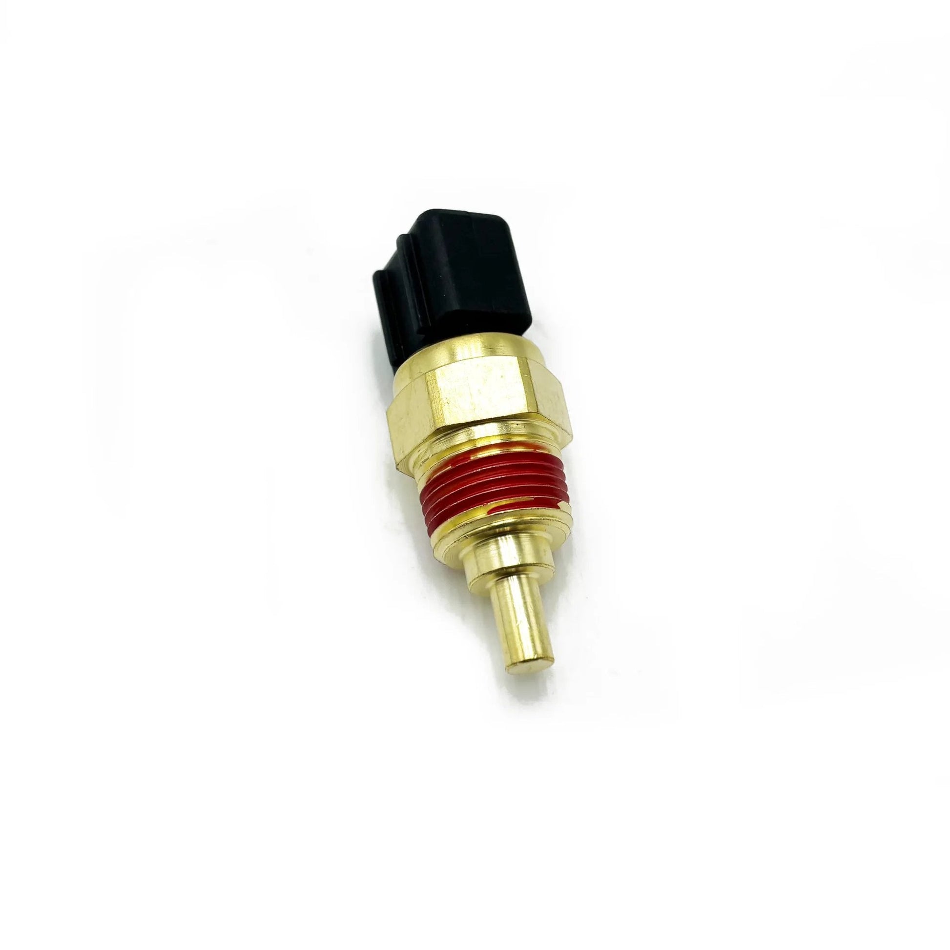 Engine Coolant Temperature Sensor Replacement For Hyundai Accent Elantra Sonata Tucson close-up view of brass and black plastic sensor