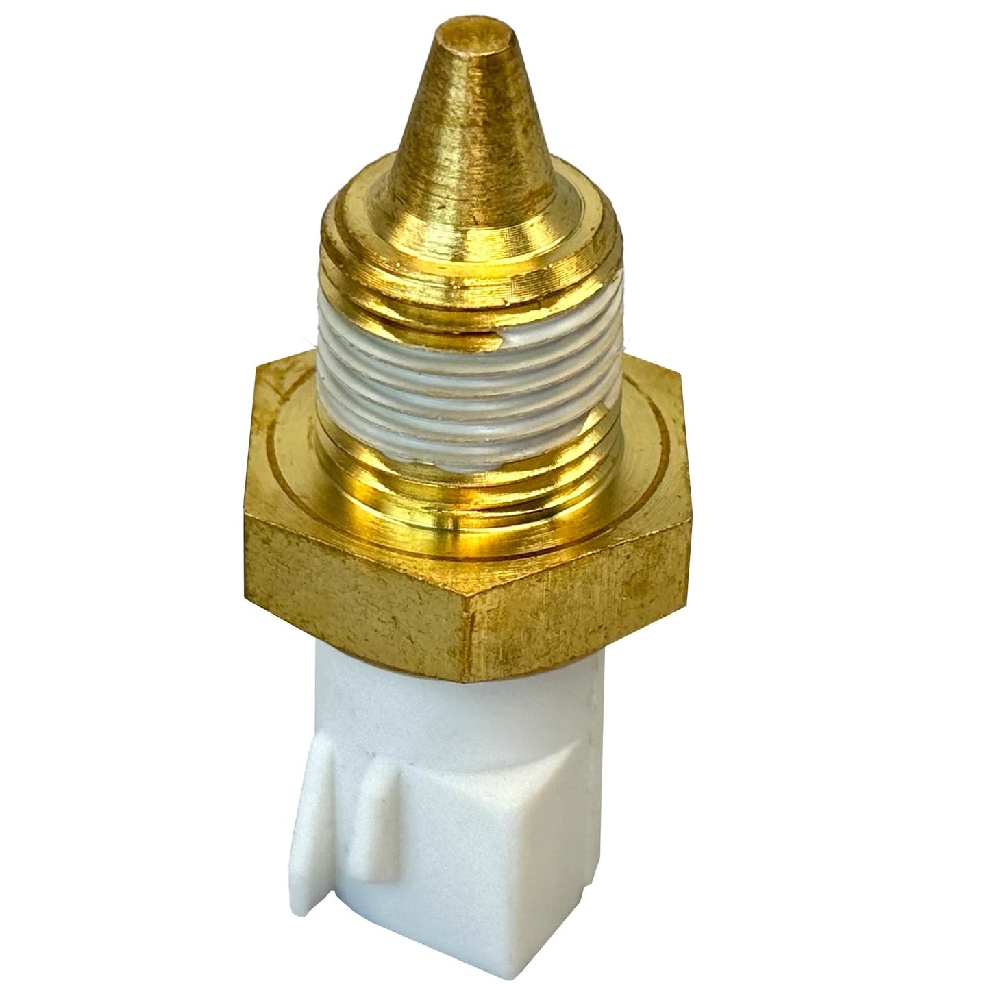 Engine Coolant Temperature Sensor Direct Fit Replacement For Ford Aerostar Bronco Explorer F 150 F 250 E 150 Econoline Lincoln Navigator Town Car Mercury Grand Marquis Replaces TX6T 19187359 250791B020 Quality OEM Style Fit, front view.
