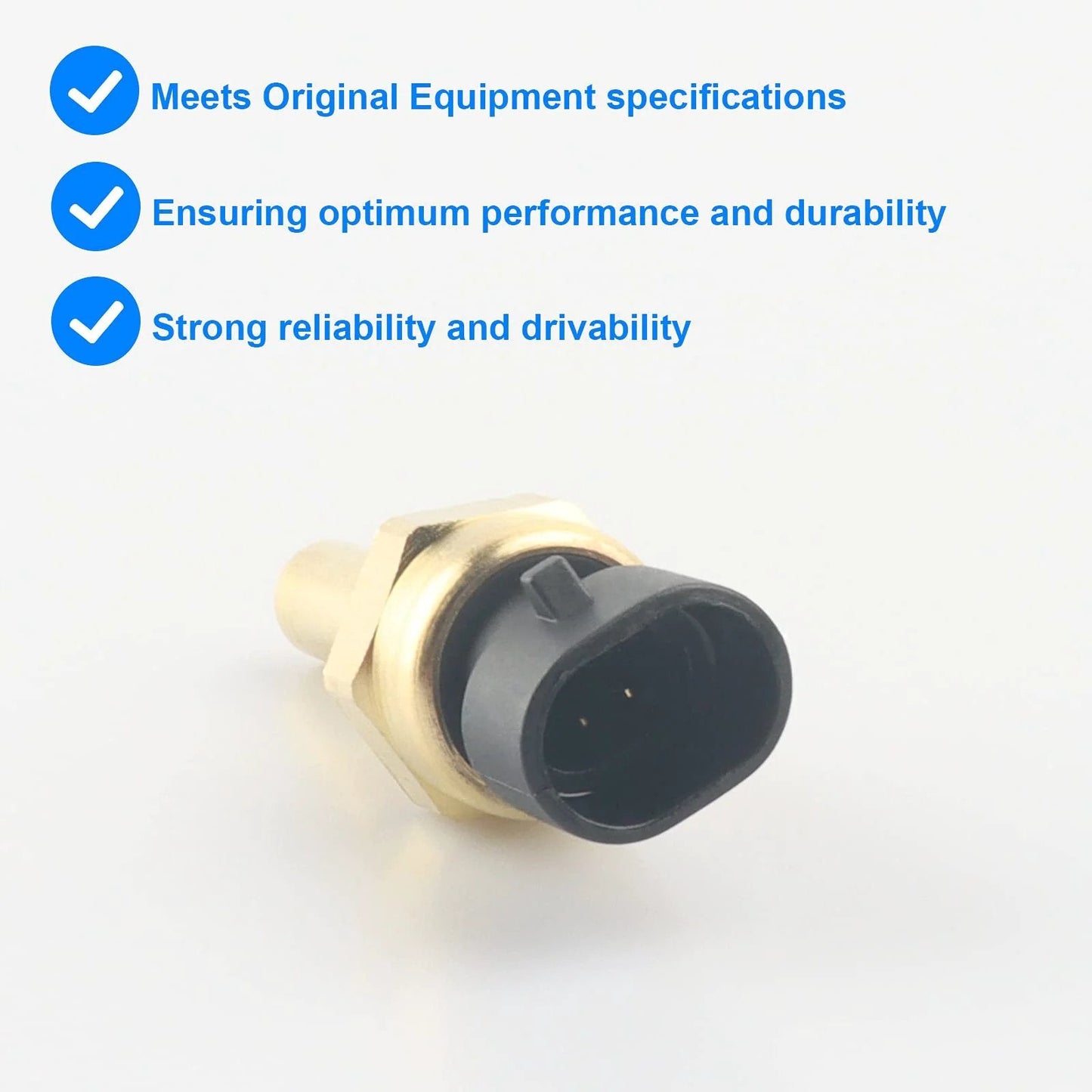 Replacement Engine Coolant Temperature Sensor ECT 213-4333 12608814 Fits Buick Cadillac Chevy GMC CTS Escalade close-up view.