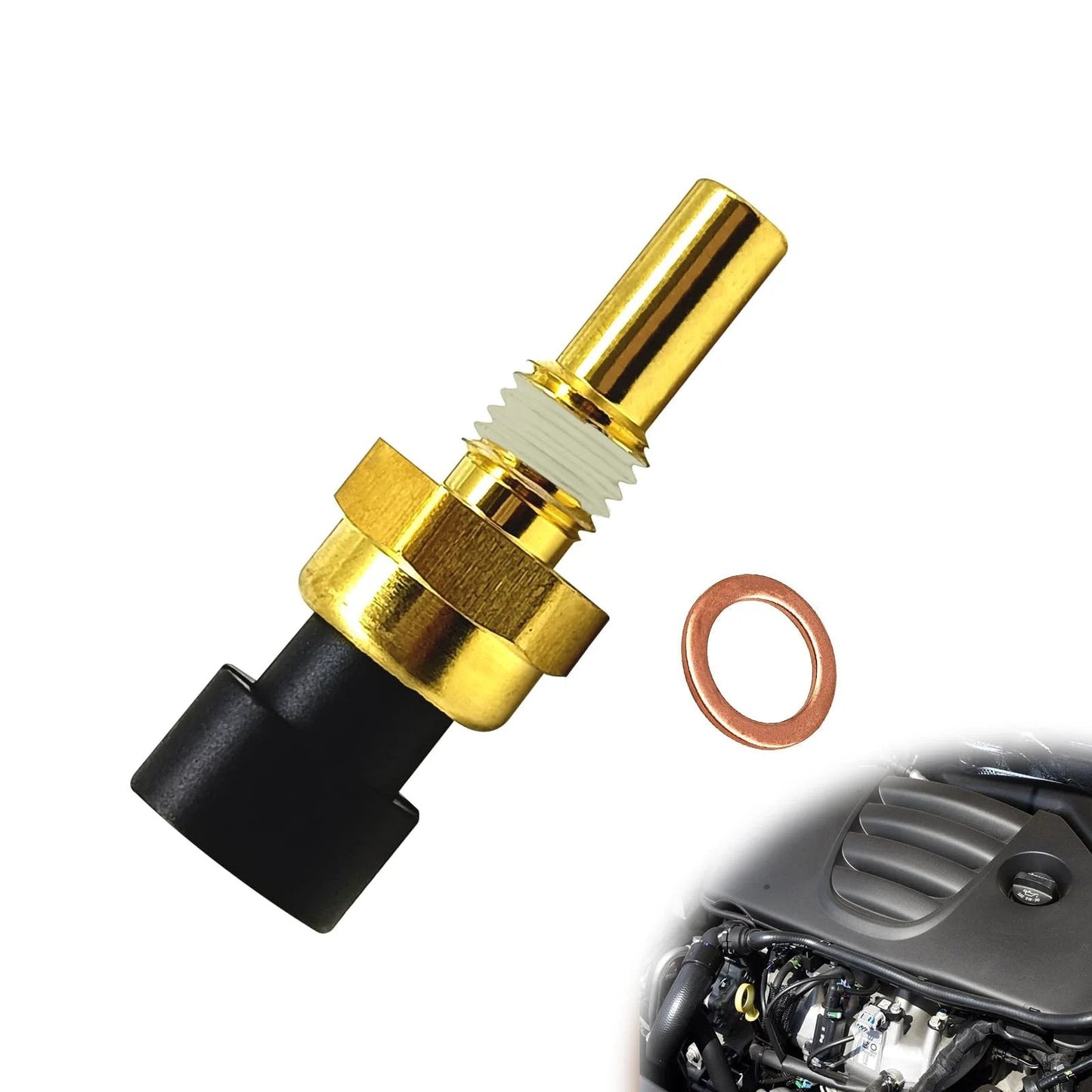 Engine Coolant Temperature Sensor for GMC Sierra 1500 2500 3500 and Chevy Tahoe Avalanche Silverado Icyhaws Replacement OE Part 19236568 213-4333 213-4514