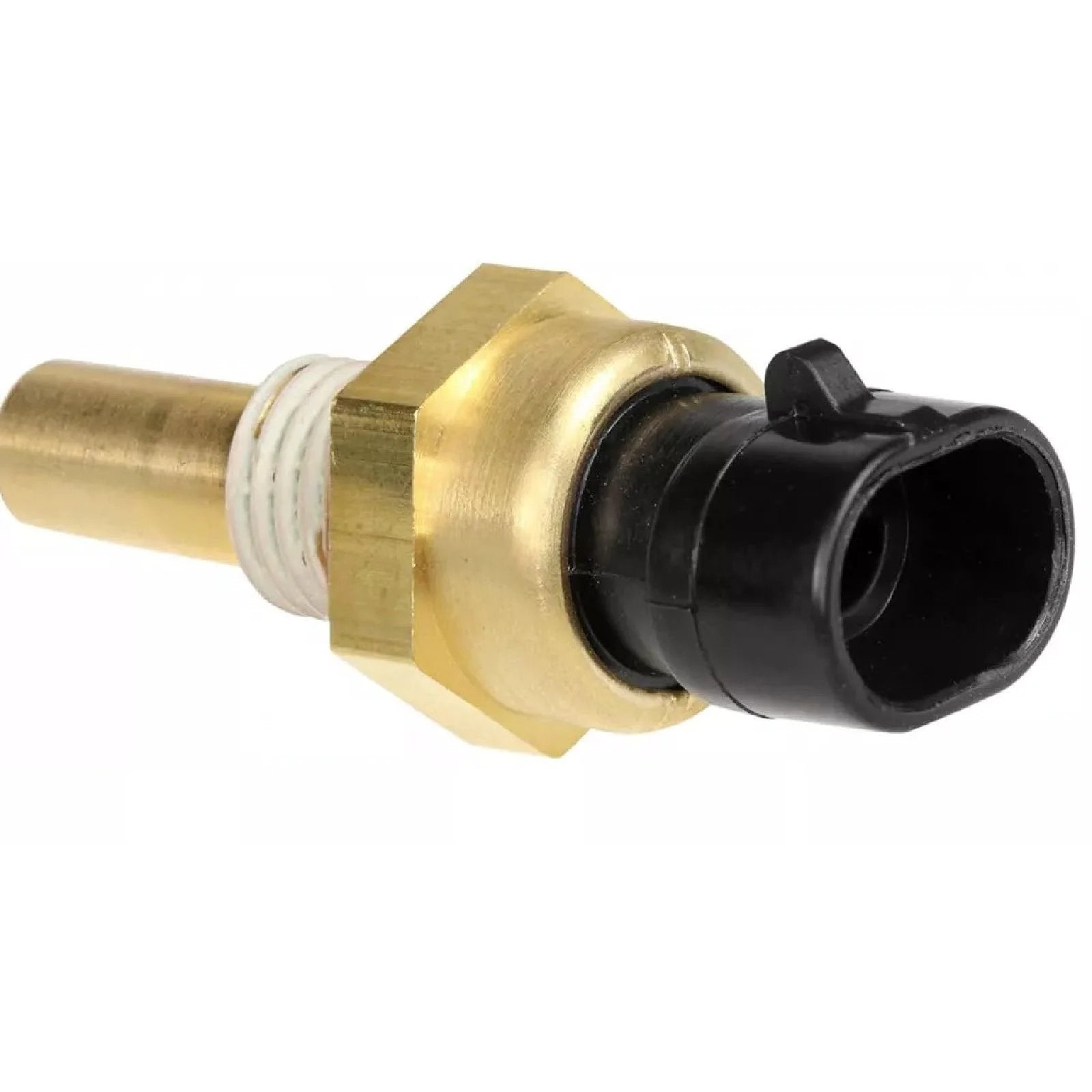 Engine Coolant Temperature Sensor For Chevy GMC Cadillac Buick Full Size SUVs And Trucks Including Express Savana Sierra Silverado Suburban Yukon Tahoe Escalade ESV EXT 1995 2019 Replaces 12608814 15326388 V6 V8 L4 L5 L6 close-up view of sensor