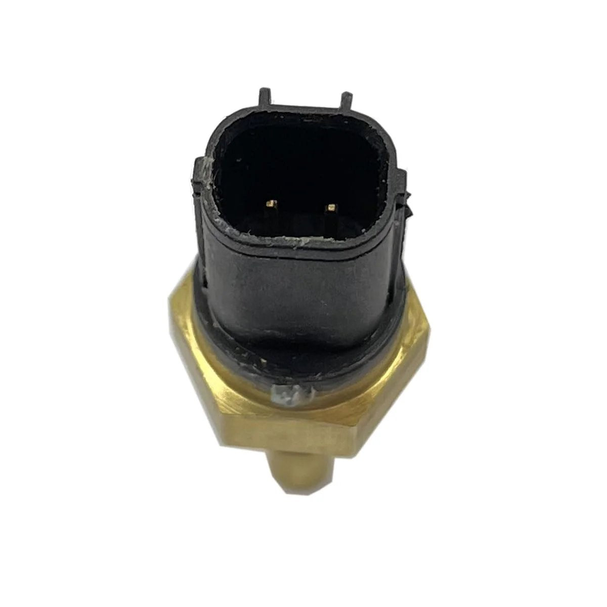 Engine Coolant Temperature Sensor For Honda Civic Element Pilot Ridgeline Accord S2000 CR-V Replacement 158-0811 37870-PNA-003 37870-PLC-004 By FainWan, top view showing connector and brass body.