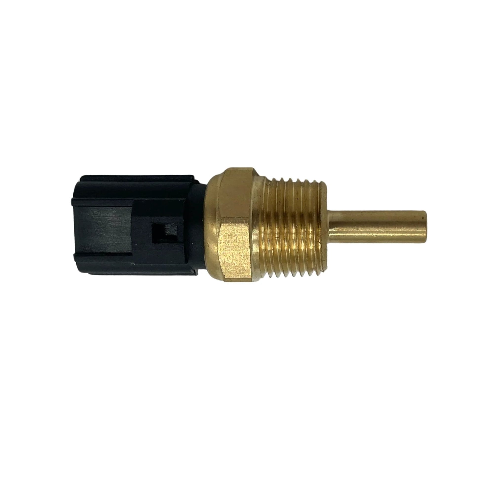 Engine Coolant Temperature Sensor For Mitsubishi Vehicles Including Outlander Montero Mirage Galant Expo LRV Endeavor Eclipse Diamante Stratus Stealth Lancer 3000GT And More Replaces 5S1503 TS337 3922035710 MD177572 - close-up view showing brass and plastic components.