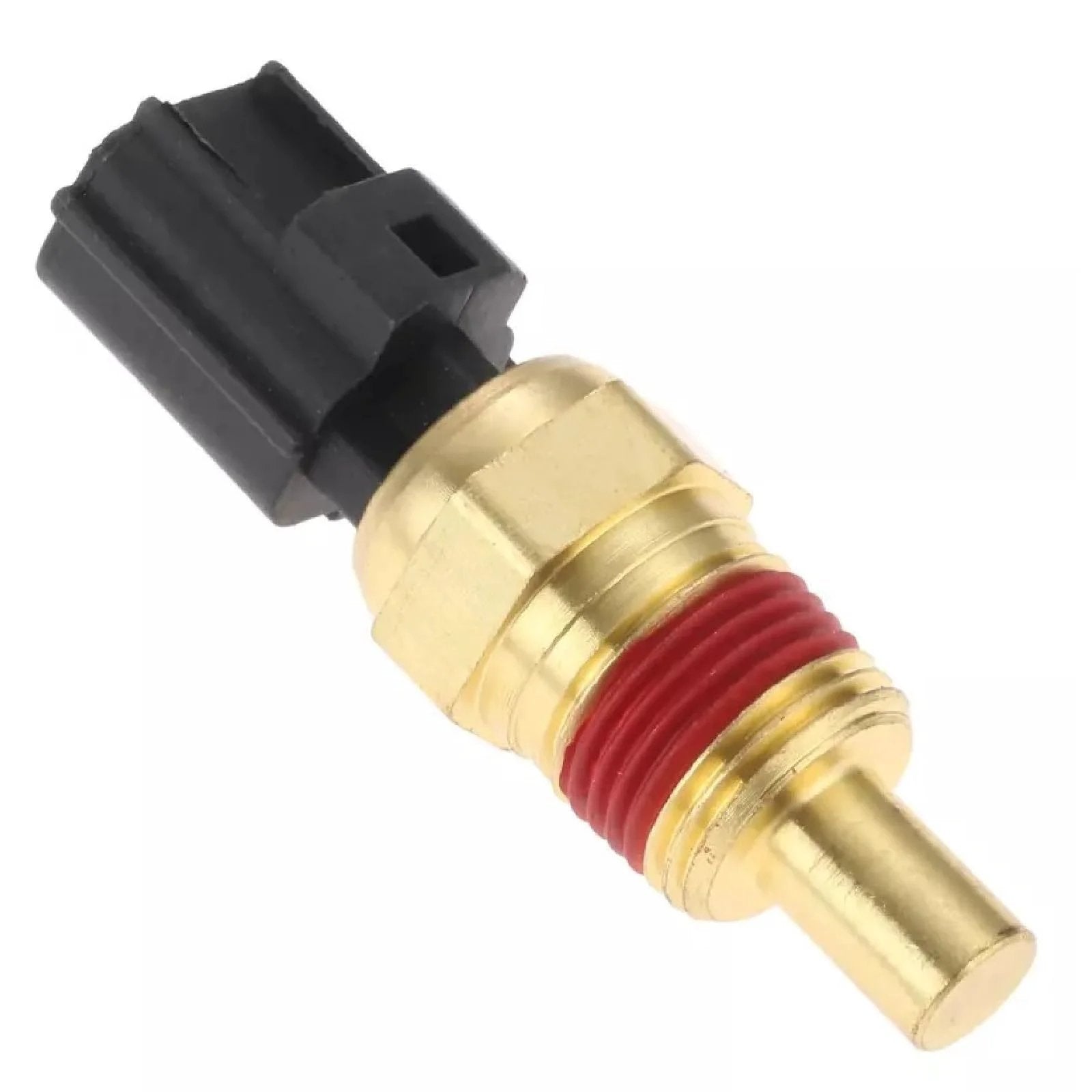 Engine Coolant Temperature Sensor For Chrysler Dodge Jeep Ram Vehicles 1996 To 2009, brass tip, black connector, red seal ring, plug and play design.