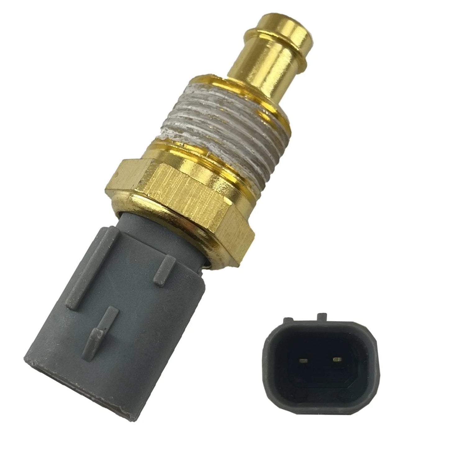 Engine Coolant Temperature Sensor Replacement For Jeep Wrangler Durango Grand Cherokee Challenger 5149096AB 5149077AB 68045803AA side view showing connector and sensor details.