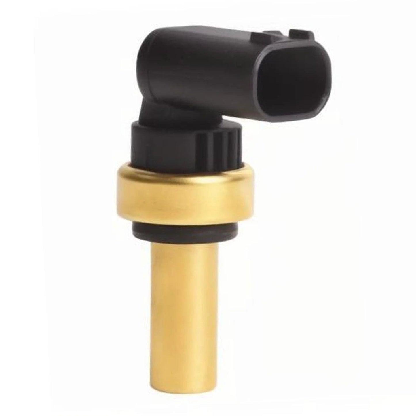 Engine Coolant Temperature Sensor For GM Cars Budget Friendly, featuring a black plastic top and golden sensor base.