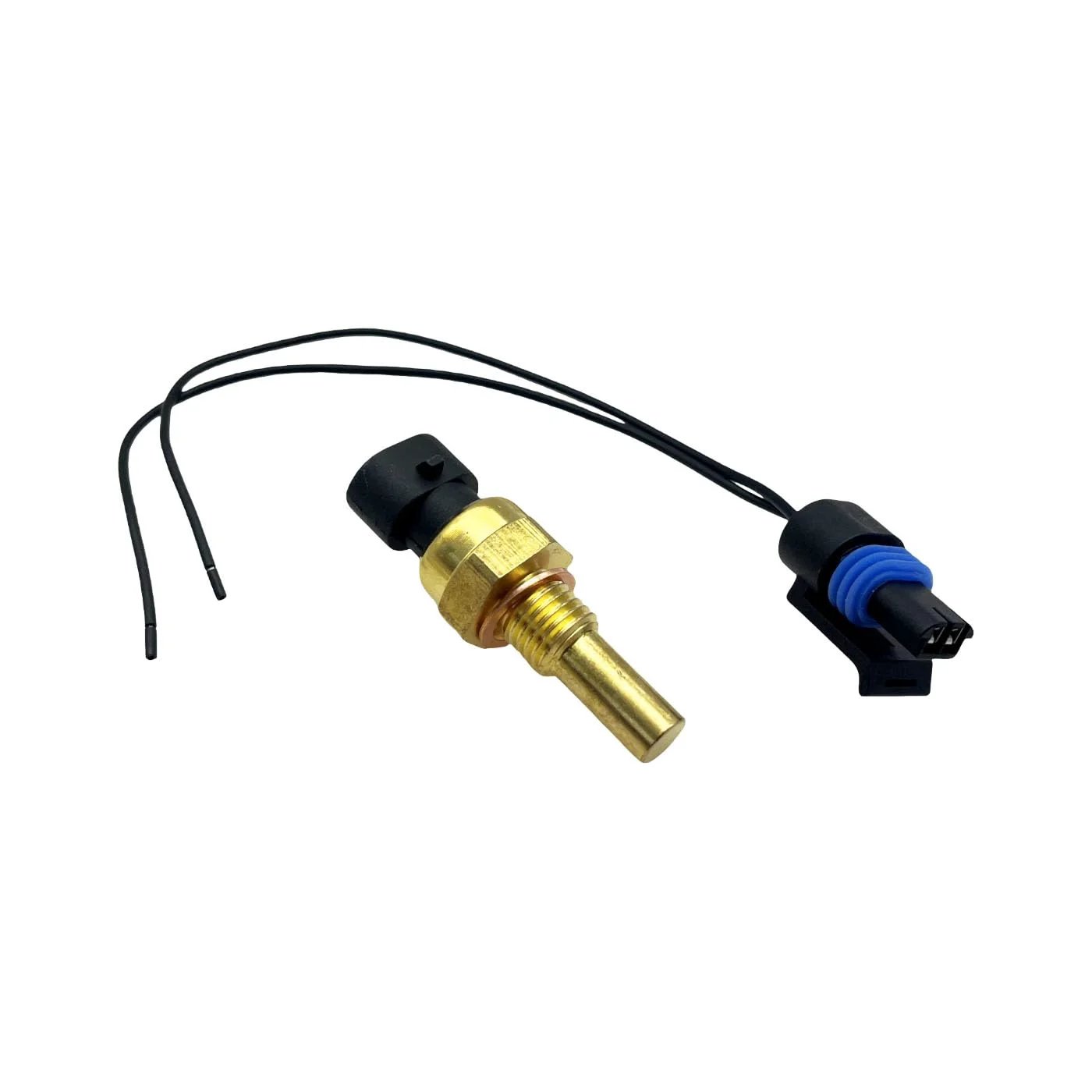 Engine Coolant Temperature Sensor With Pigtail Connector 19236568 Replacement, brass sensor with wiring for GM vehicles.