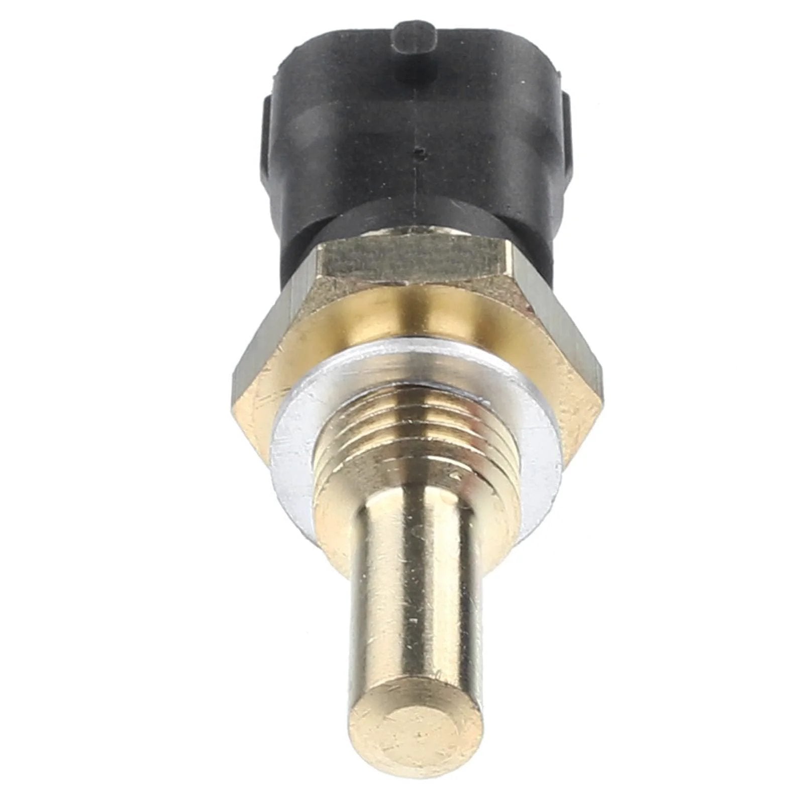 Engine Coolant Temperature Sensor For Polaris UTVs And ATVs Replacement Part showing front view with 2-pin plug and metal sensor tip.