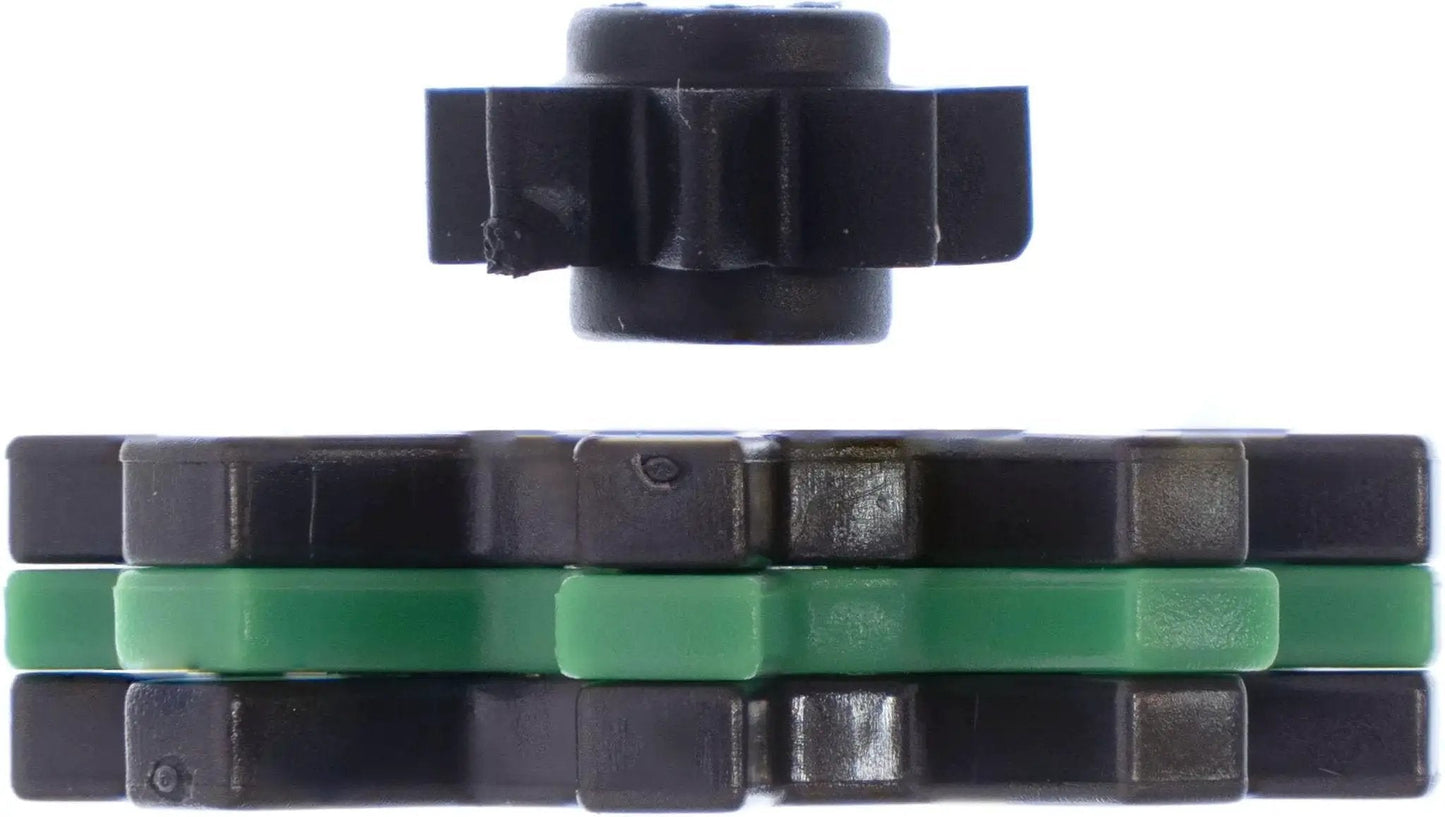 Electric Power Steering Coupler Bushing for Steering Wheel Rattle Repair With Durable Rubber Damper, EPS Systems, APDTY 160336, close-up view.