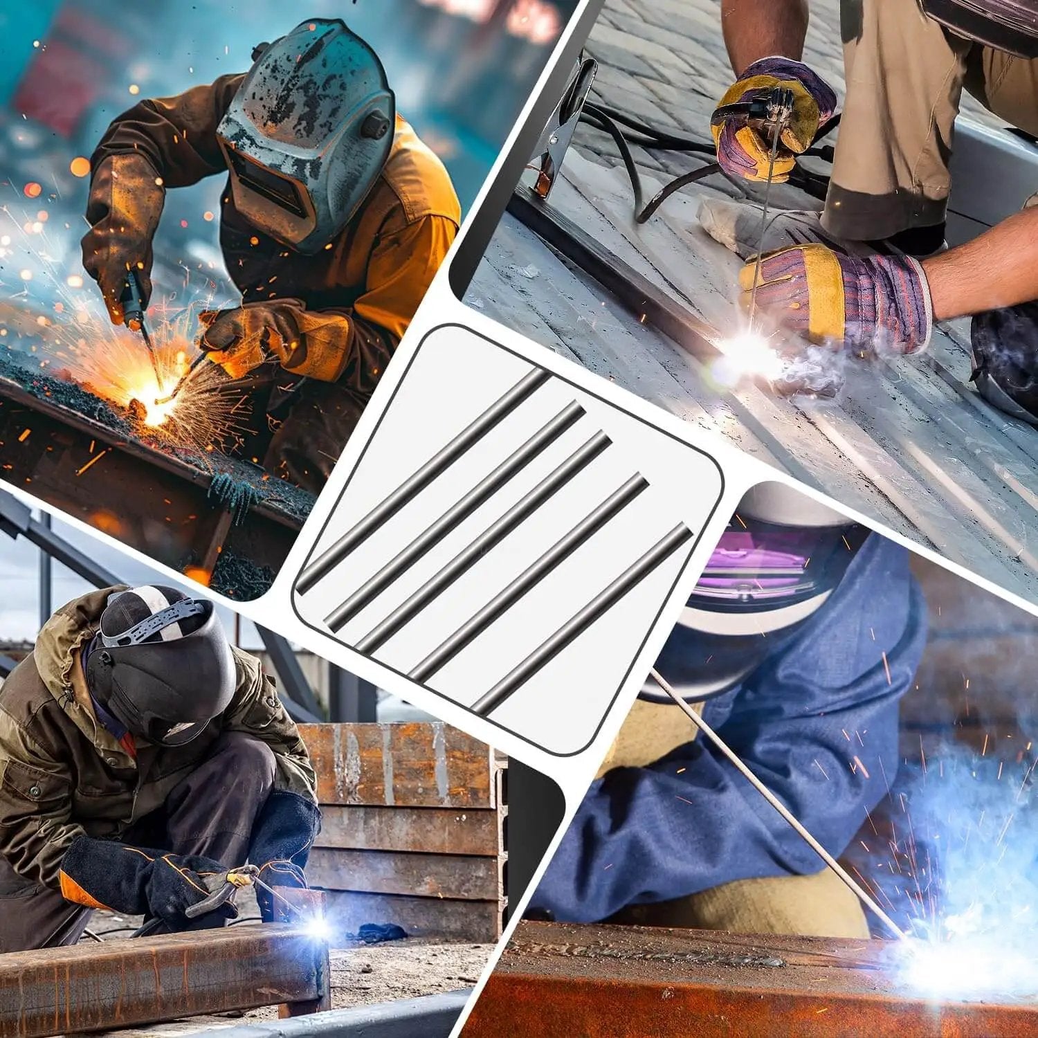 Pro Grade ER308L Stainless Steel TIG Welding Rods 1/16 X 16 In, 1 Lb Filler Wire used in various welding applications