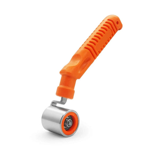 Pro Grade Seam Roller Hand Roller With Anti Slip Ergonomic Steel Roller for Wallpaper, Vinyl, and Car Audio Sound Deadening, 7.1 Inch Length