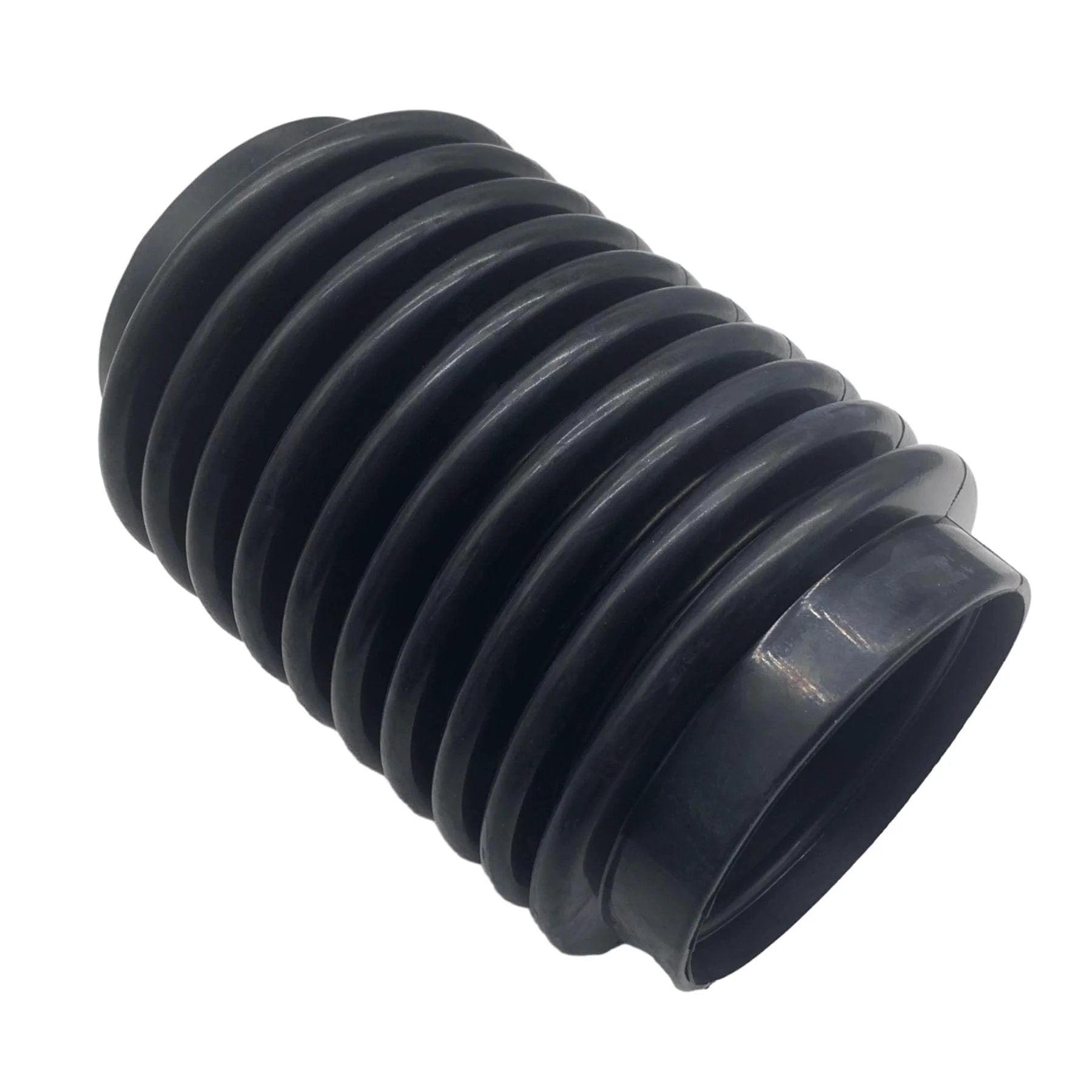 Exhaust Bellows For Volvo Penta AQ Sterndrive Engines Fits AQ200 250 270 275 280 280DP 290 290DP Replaces OEM 876631 875848 Sierra 18-2758 GLM 89020 Mallory 9-72708 24 To 430 HP Marine Boat Engine Parts, black rubber bellows, curved surface.