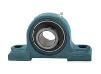 30mm Pillow Block UC306 Insert with Wide Inner Ring, Heavy Duty Set-Screw Locking Sealed Ball Bearing for AO306 Cast Iron Housing, Single Unit, M14 Bolts, 1/8-27 NPT Grease Fitting