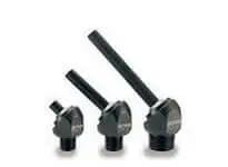 Three Super Flexible SNM2440 8mm x 40mm Screw Fitting for NC Lathe with Spherical Bushing, different sizes shown.
