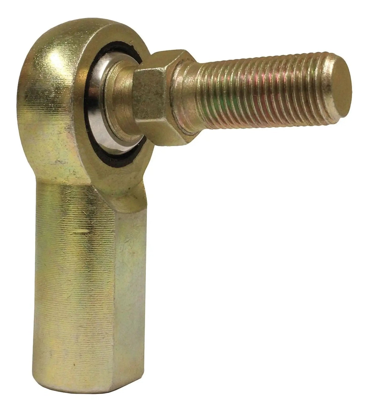 Female Stud Rod End Nylon PTFE Right Hand Thread 1/2-20, carbon steel body, side view