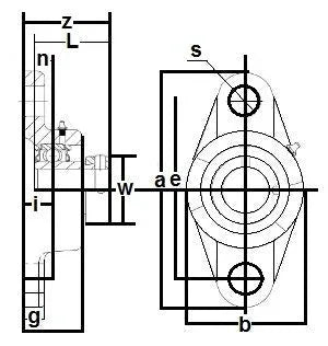 FHFTJ202D-10G Bearing Flange Standard 2 Bolt 5/8 Inch