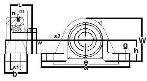 FHLP207-35mmG Pillow Block Low Shaft Height 35mm Bearing