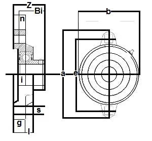 FHSFX205-16 Bearing Flange Ductile 2 Bolt 1