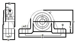 FHSLP206-20 Pillow Block Low Shaft Height 1 1/4 Bearing
