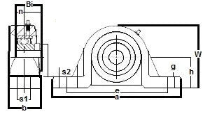 FHSP202-10 Pillow Block Standard Shaft Height 5/8 Bearing