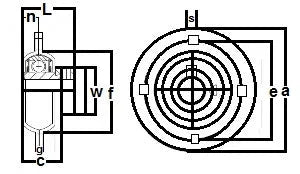 FHSPFFZ209-26 Flange Pressed Steel 4 Bolt 1 5/8 Inch Bearing