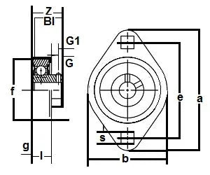 FHSR205-14-2FM Bearing Flange Pressed Steel 2 Bolt 7/8 Inch Bearing