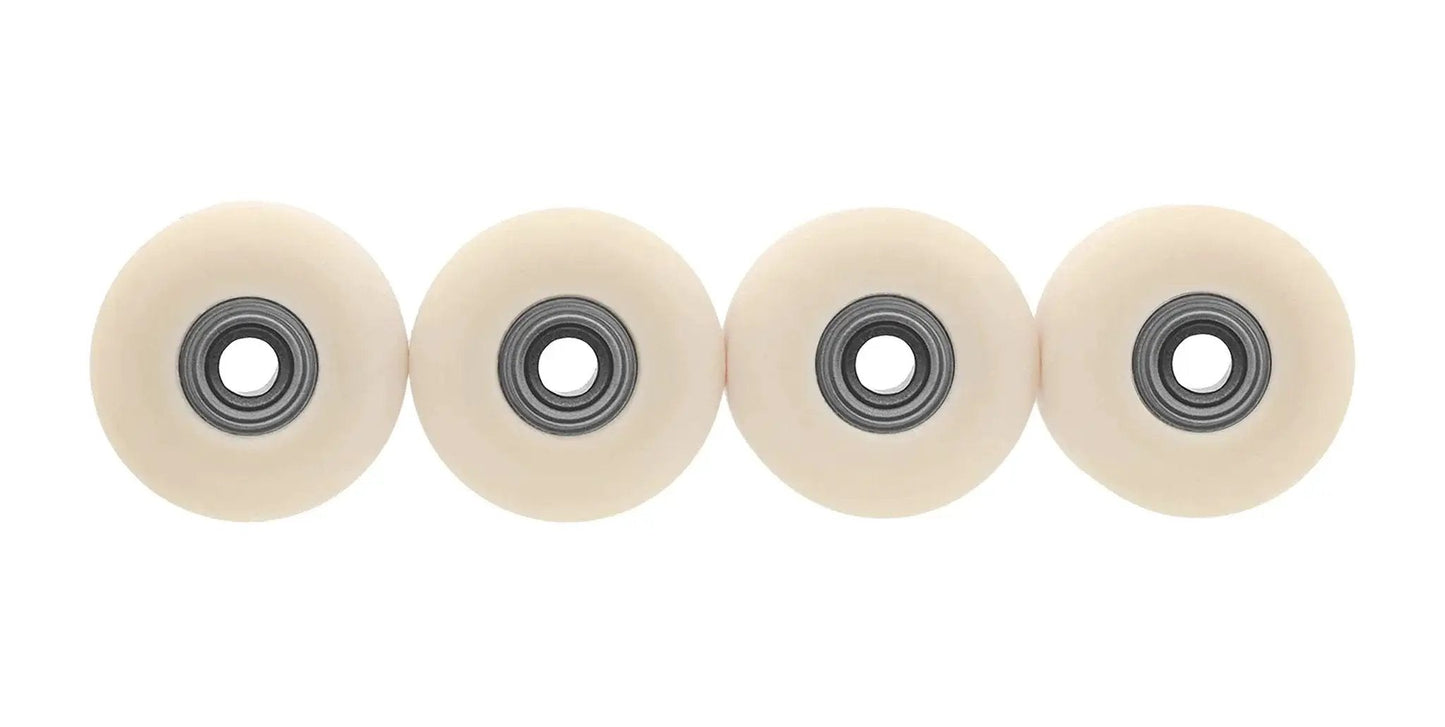 Apex Series Fingerboard Wheels with New Street Shape Teak Tuning 61D Urethane Wheels 7.7mm Diameter ABEC 9 Bearings, Coyote Tan