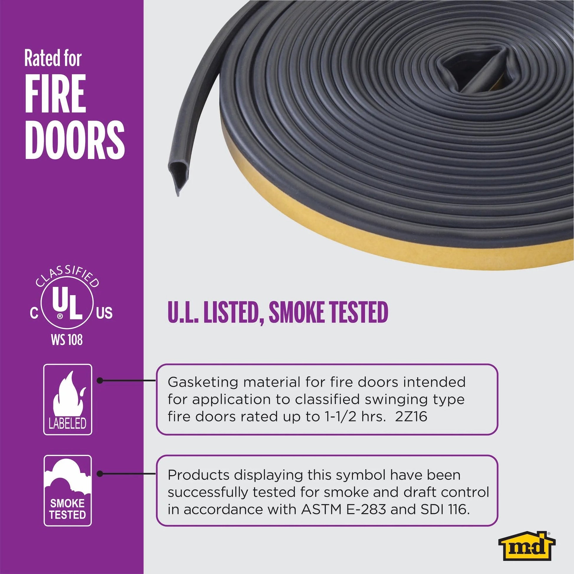 Highly Durable Silicone Rubber Gasket Seal For Doors And Windows Flexible In Extreme Temperatures Indoor And Outdoor Use No Hardware Required Self Sealing Weatherstripping For Gaps Black 20 Foot Length, rolled in packaging.