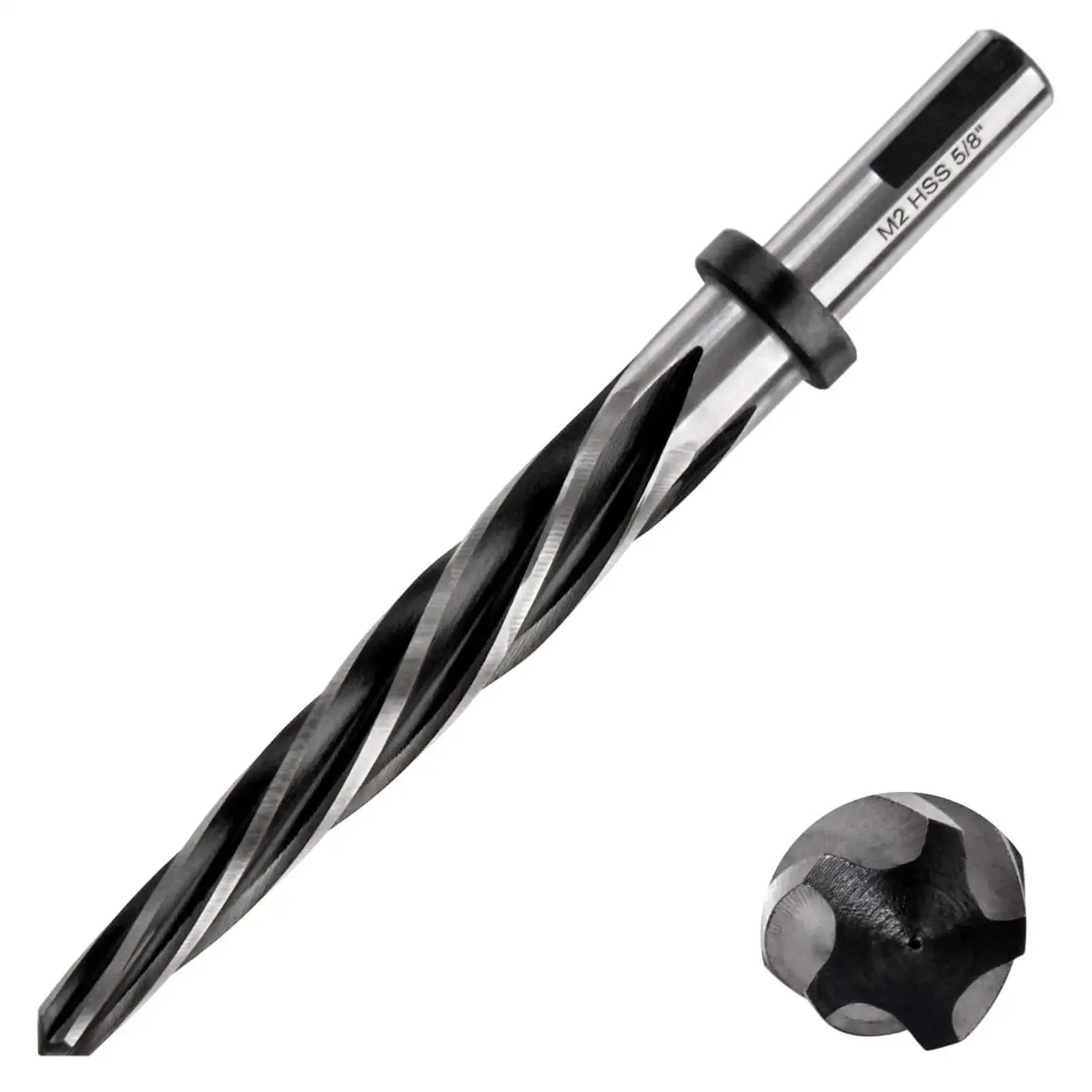 Five Eighths Inch Bridge Construction Reamer Drill Bit Set With Taper Chuck Reamers, High Speed Steel Tooling for metal