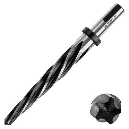 Five Eighths Inch Bridge Construction Reamer Drill Bit Set With Taper Chuck Reamers, High Speed Steel Tooling for metal
