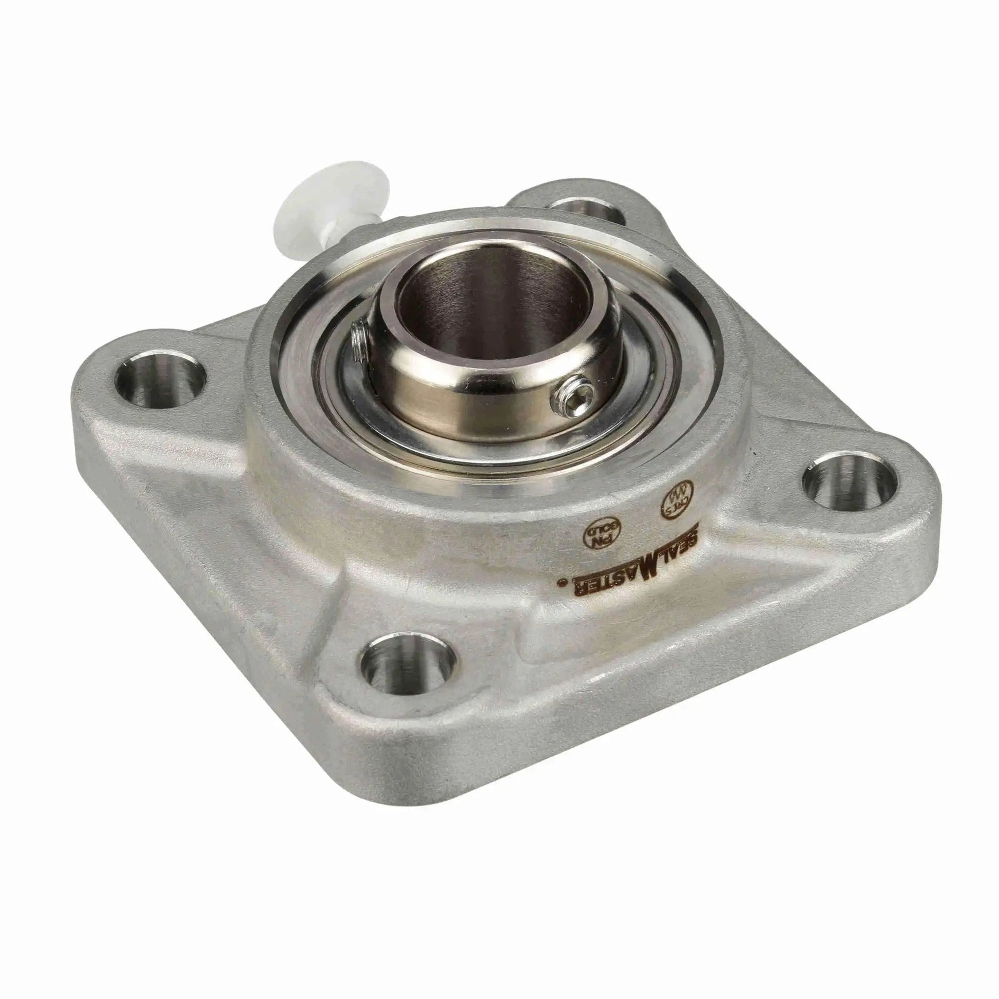 CRFS PN32R Mounted Stainless Steel Four Bolt Flange Ball Bearing Phosphorus Nickel Coated Setscrew Lock For Heavy Duty Industrial Use