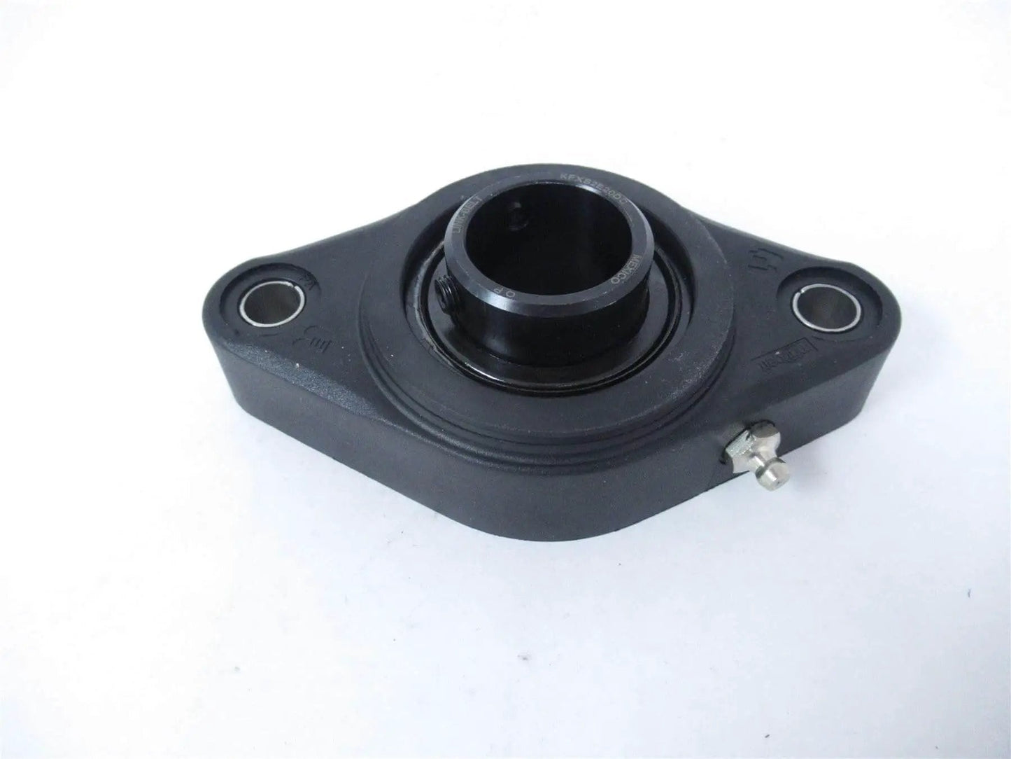 Link-Belt Flange Bearing One And One Quarter Inch Internal Diameter Two Bolt Mount Rexnord KFXS2E20DC, black housing