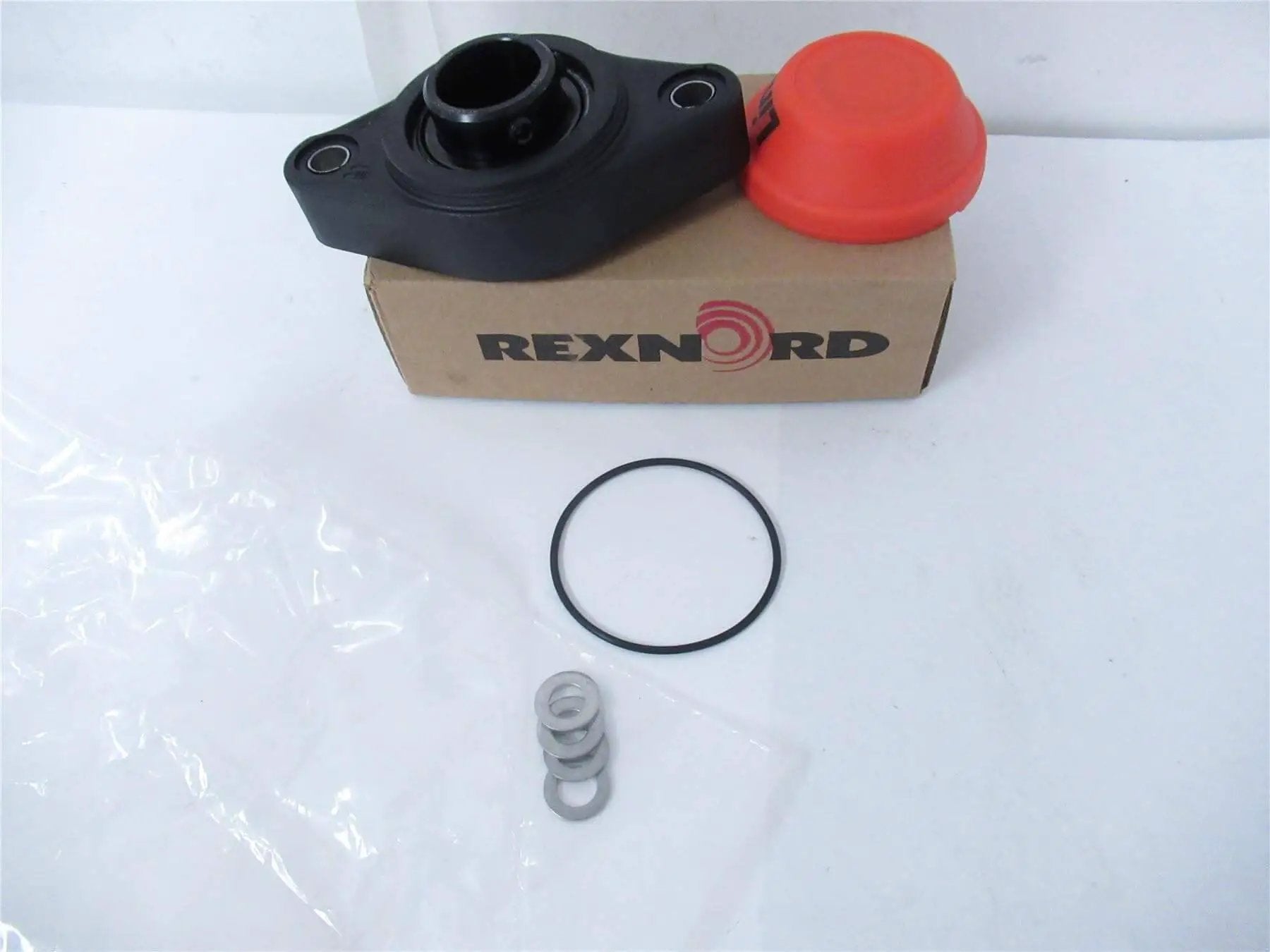 Link-Belt Flange Bearing One And One Quarter Inch Internal Diameter Two Bolt Mount Rexnord KFXS2E20DC with box and components