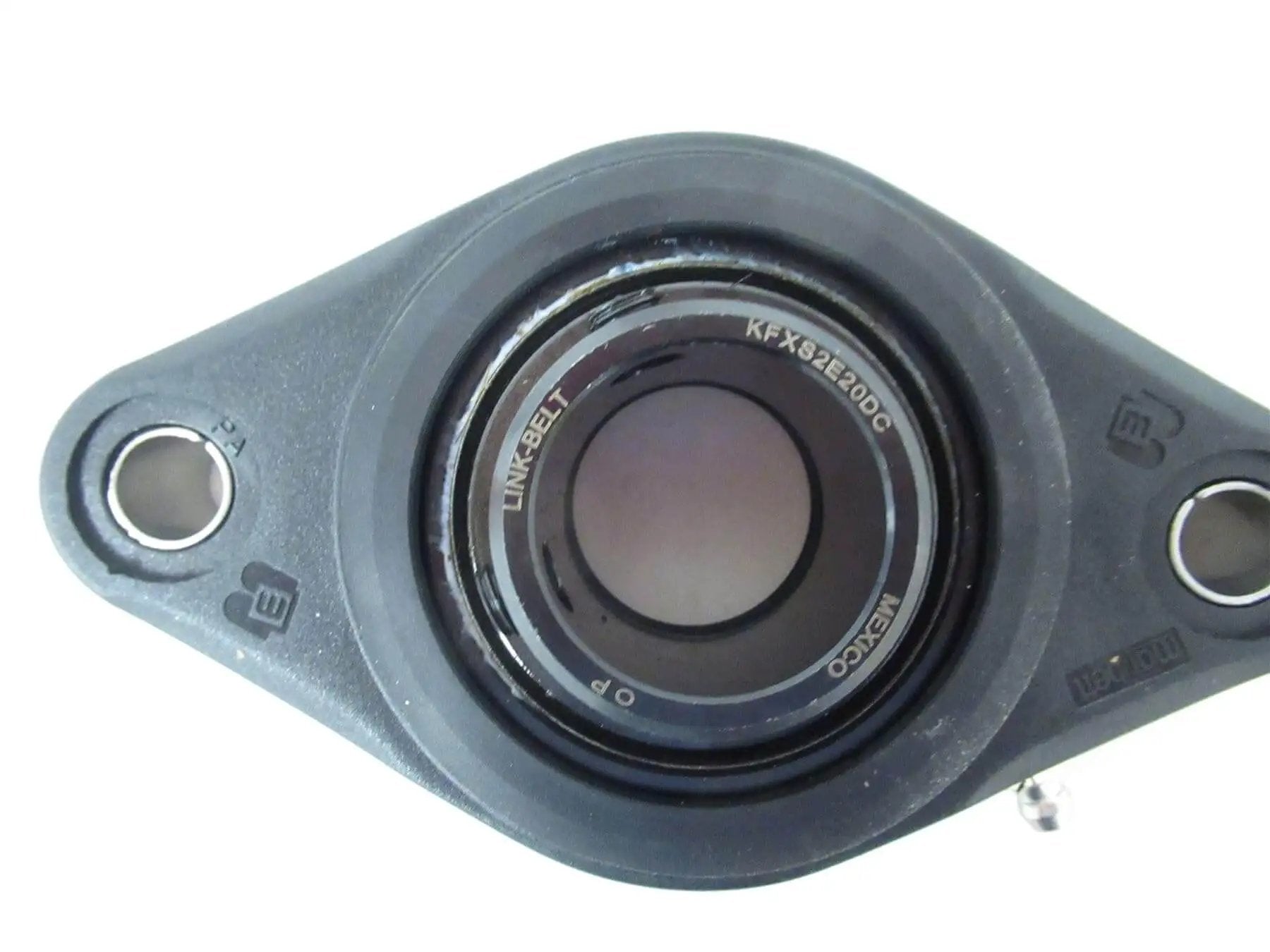Top view of Link-Belt Flange Bearing One And One Quarter Inch Internal Diameter Two Bolt Mount Rexnord KFXS2E20DC for machinery