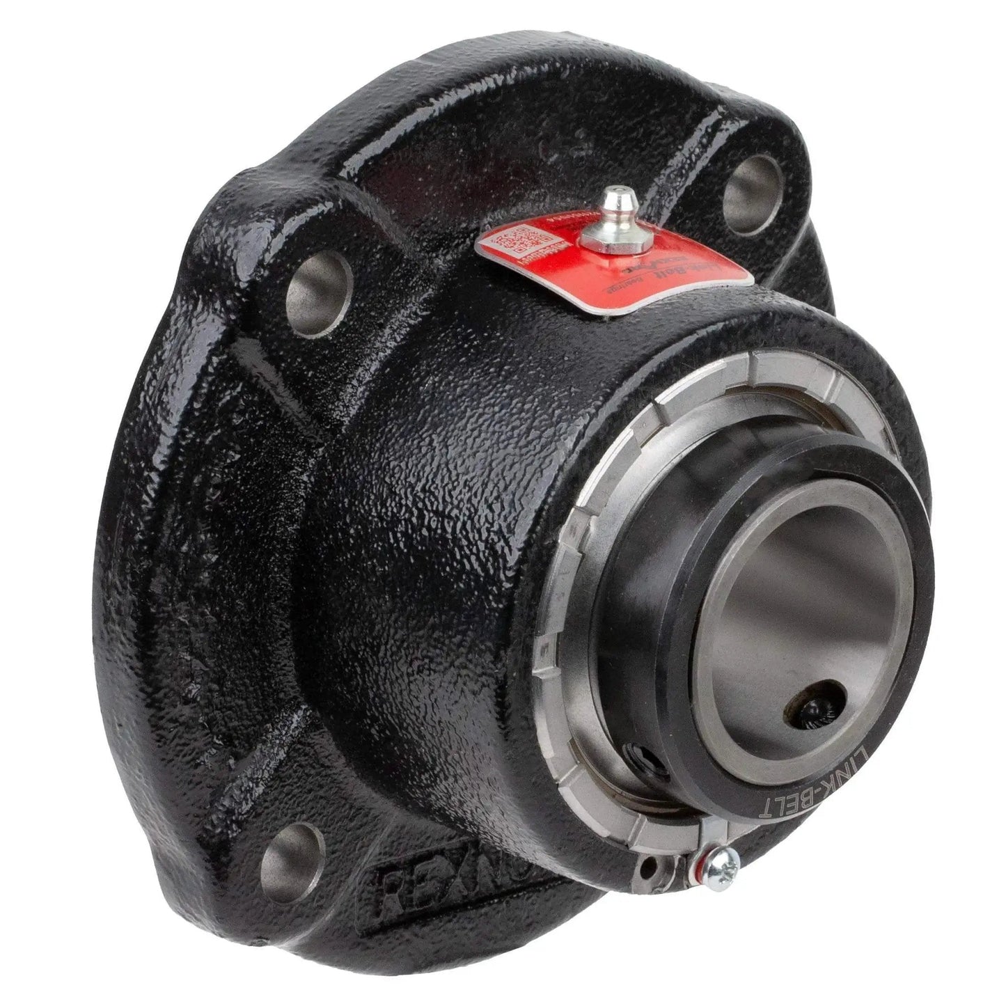 Flange Block Spherical Roller Bearing 2 3/16 Inch FB22435H Rexnord Link Belt Cast Iron Housing With Engineered Seals And Setscrew