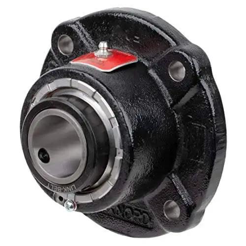 Flange Block Spherical Roller Bearing 2 3/16 Inch FB22435H Rexnord Link Belt Cast Iron Housing With Engineered Seals And Setscrew