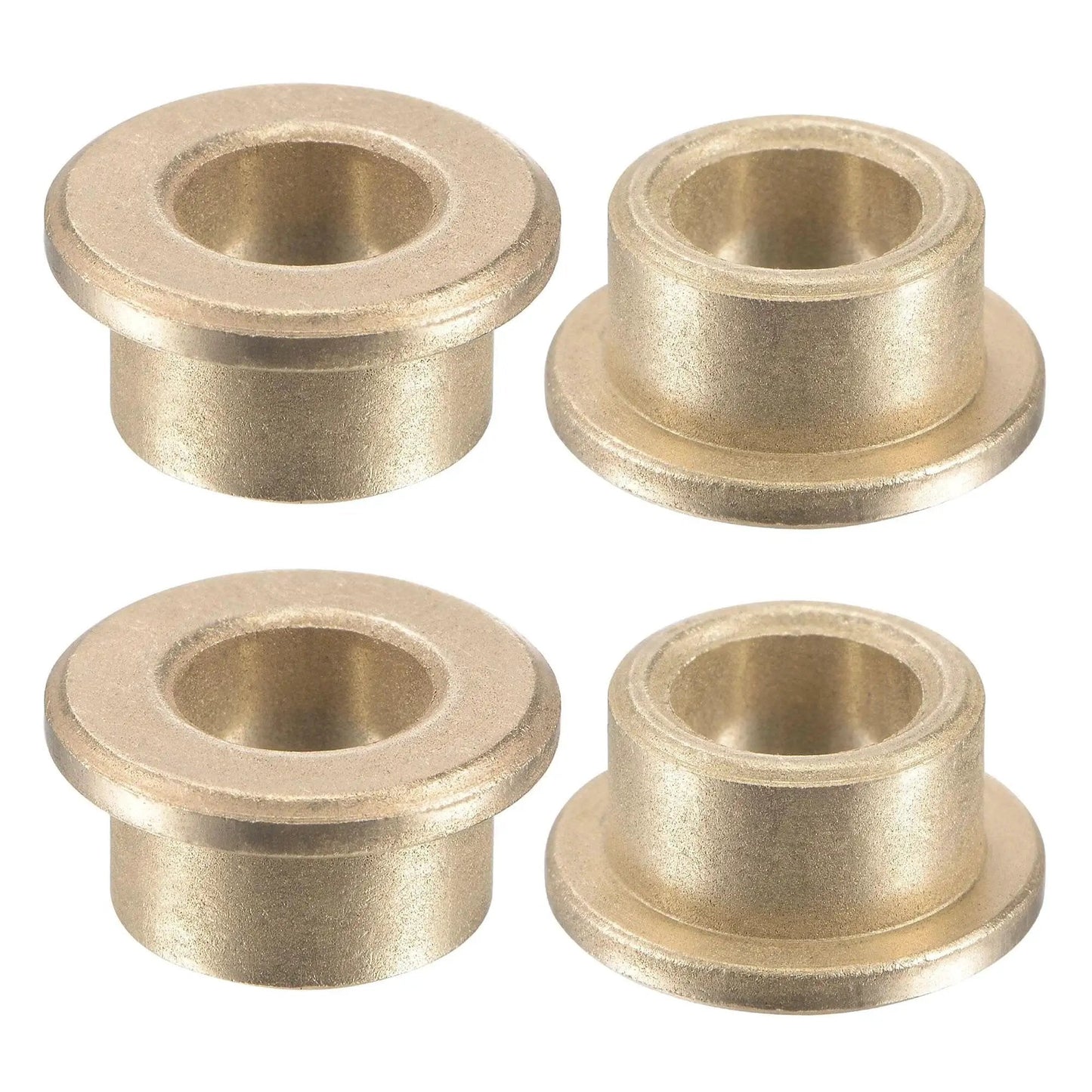 Flange Sleeve Bearing 8mm Bore 12mm OD 8mm Length 16mm Flange Diameter 16mm Flange Thickness 2mm Sintered Bronze Bushing 4 Pack