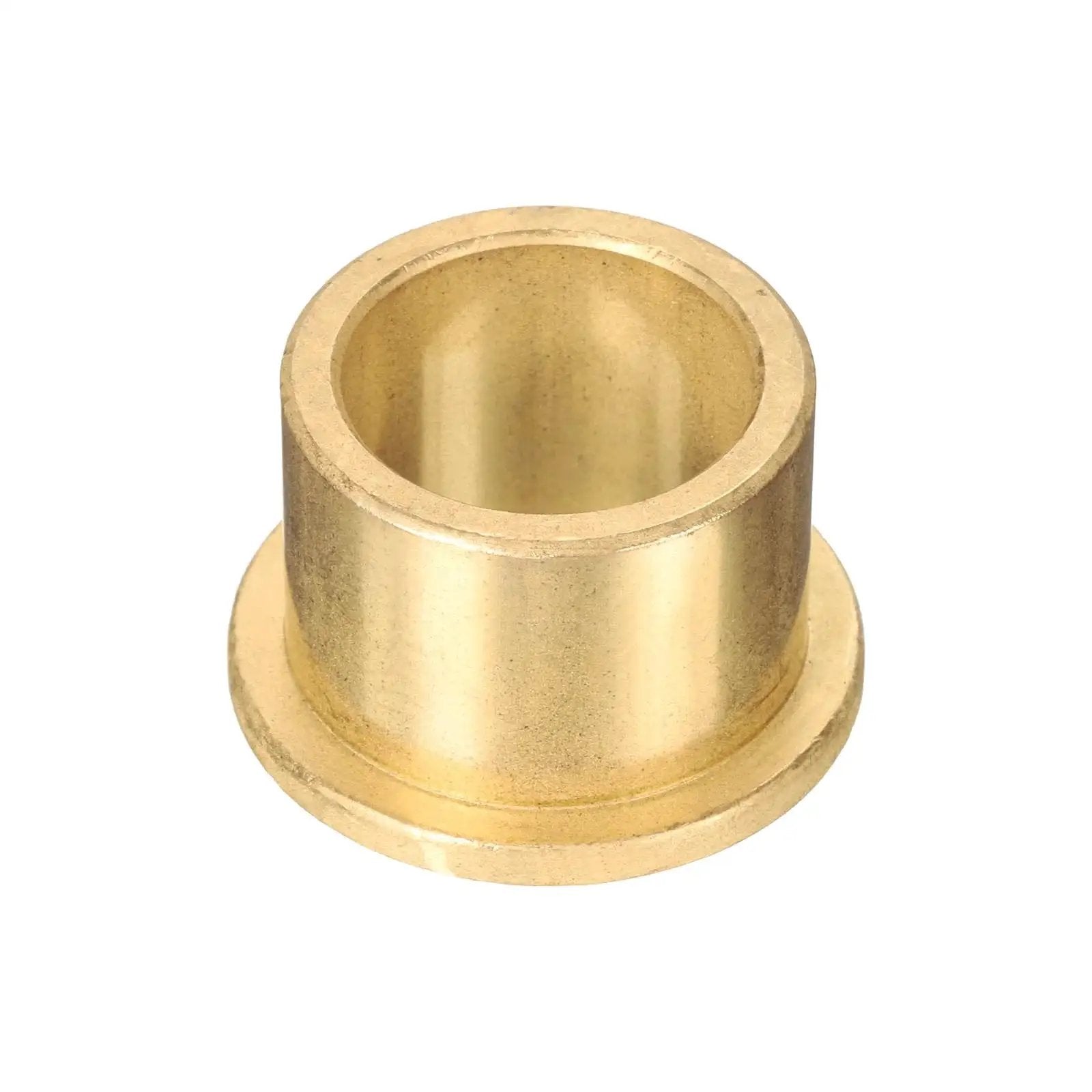 Flange Sleeve Bearing 20mm Bore 26mm Outer Diameter 20mm Length Self Lubricating Sintered Bronze Bushing With 32mm Flange Diameter and 3mm Flange Thickness