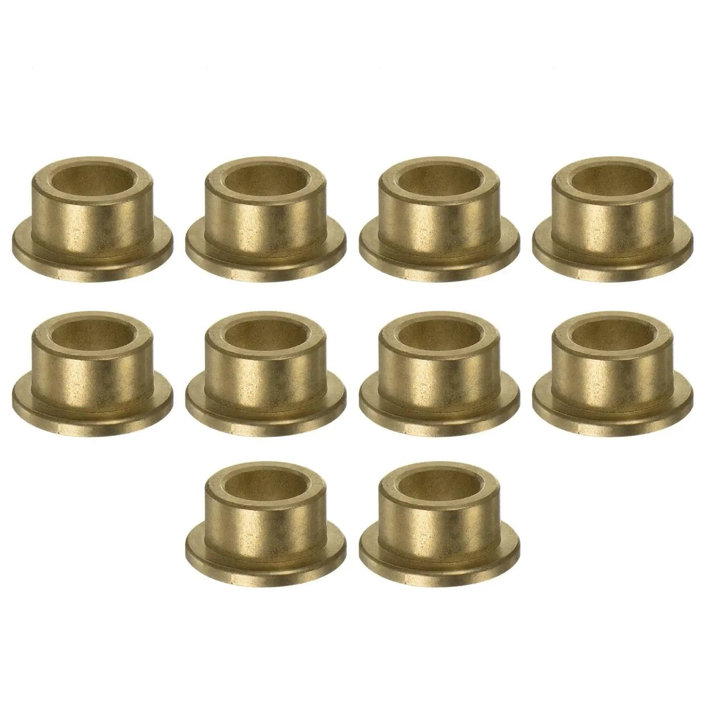 Ten Pieces Flange Sleeve Bearings 8mm Bore 12mm Outer Diameter 8mm Length With 16mm Flange Diameter And 2mm Flange Thickness