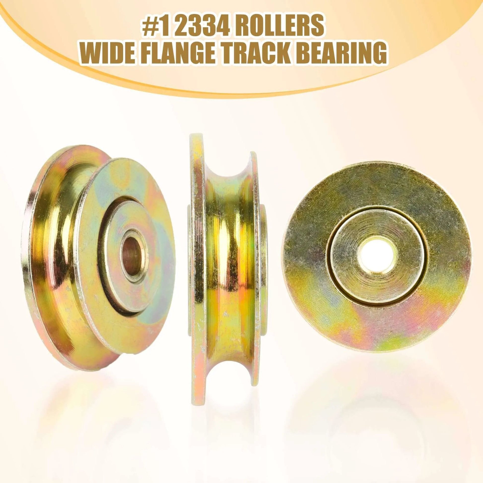 12334 rollers wide flange track bearing from 4 PCS Cut-Off Flange Track Bearing Kit for Tapco Pro & Max Siding Brake.