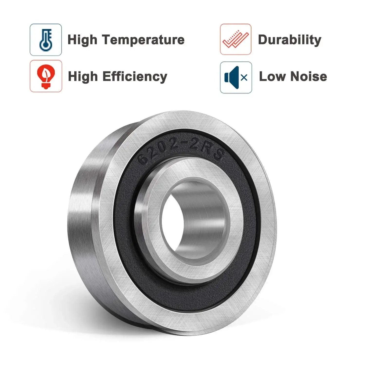 Beefed Up Heavy Duty 10 Pack Flanged Ball Bearings One Half Inch Bore And One And Three Eighths Inch Outer Diameter Double Seal Deep Groove For Lawn Mowers Replacement Marathon Compatible Quiet High Speed Performance Durable Steel