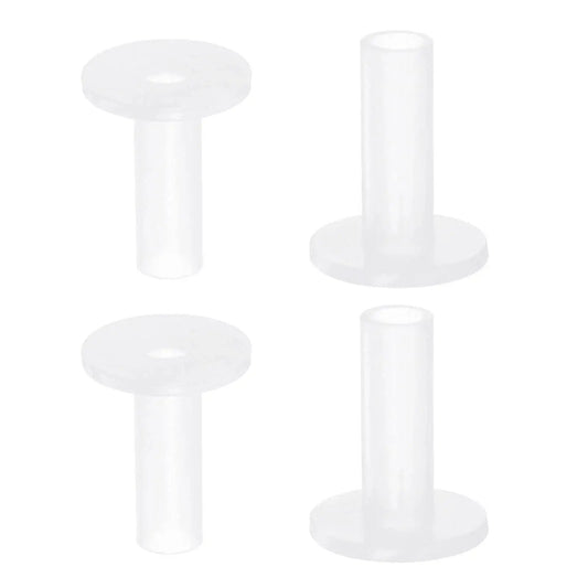 Flanged Sleeve Bearings 6mm Bore 8mm OD 25mm Length Pack Of 4 Nylon Bushings For Shaft Self Lubricating Wear Resistant With 20mm Flange Diameter