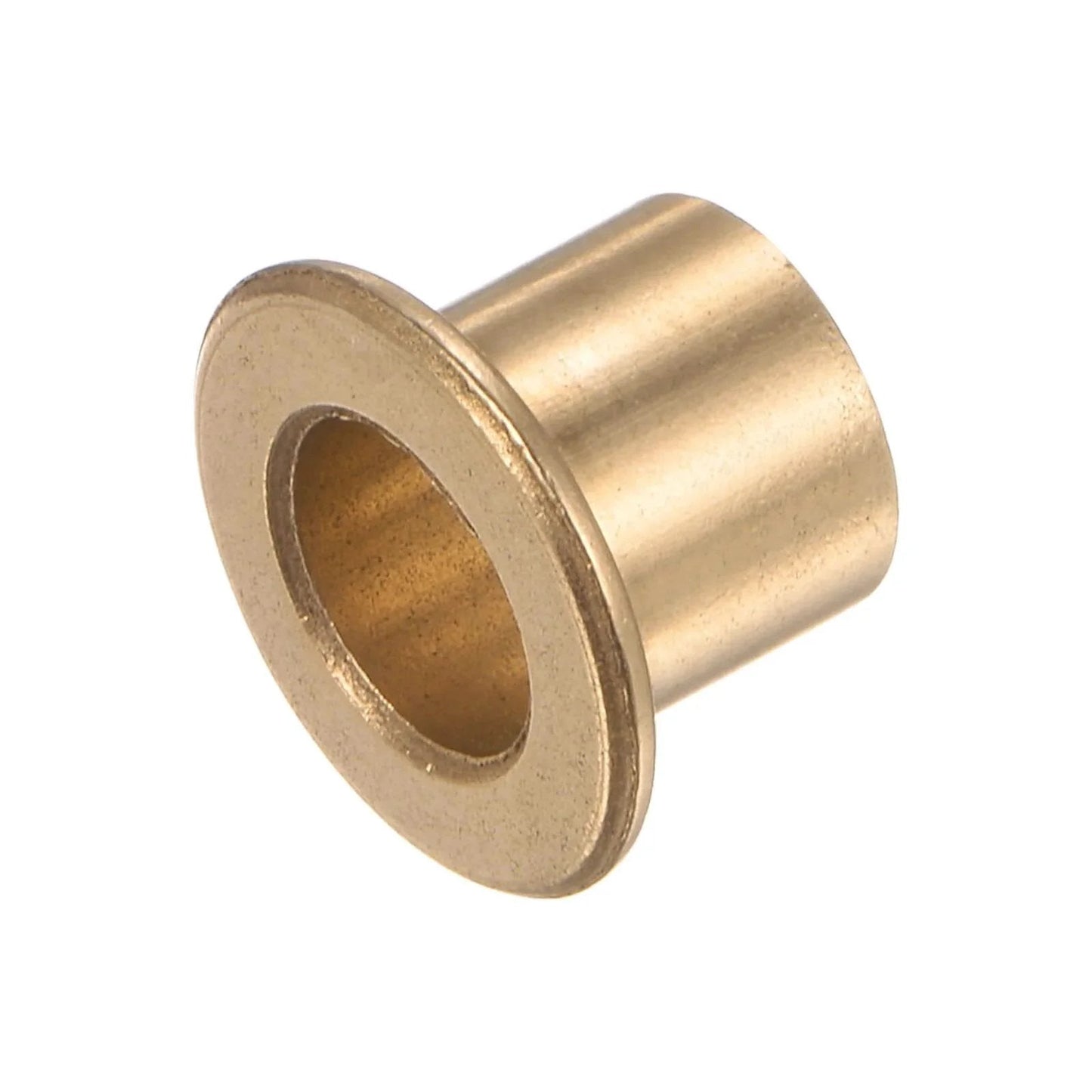 Two Pack Flanged Sleeve Bearing 8mm x 10mm x 10mm Bronze Oilless Bushing For Equipment And Machinery Use front view