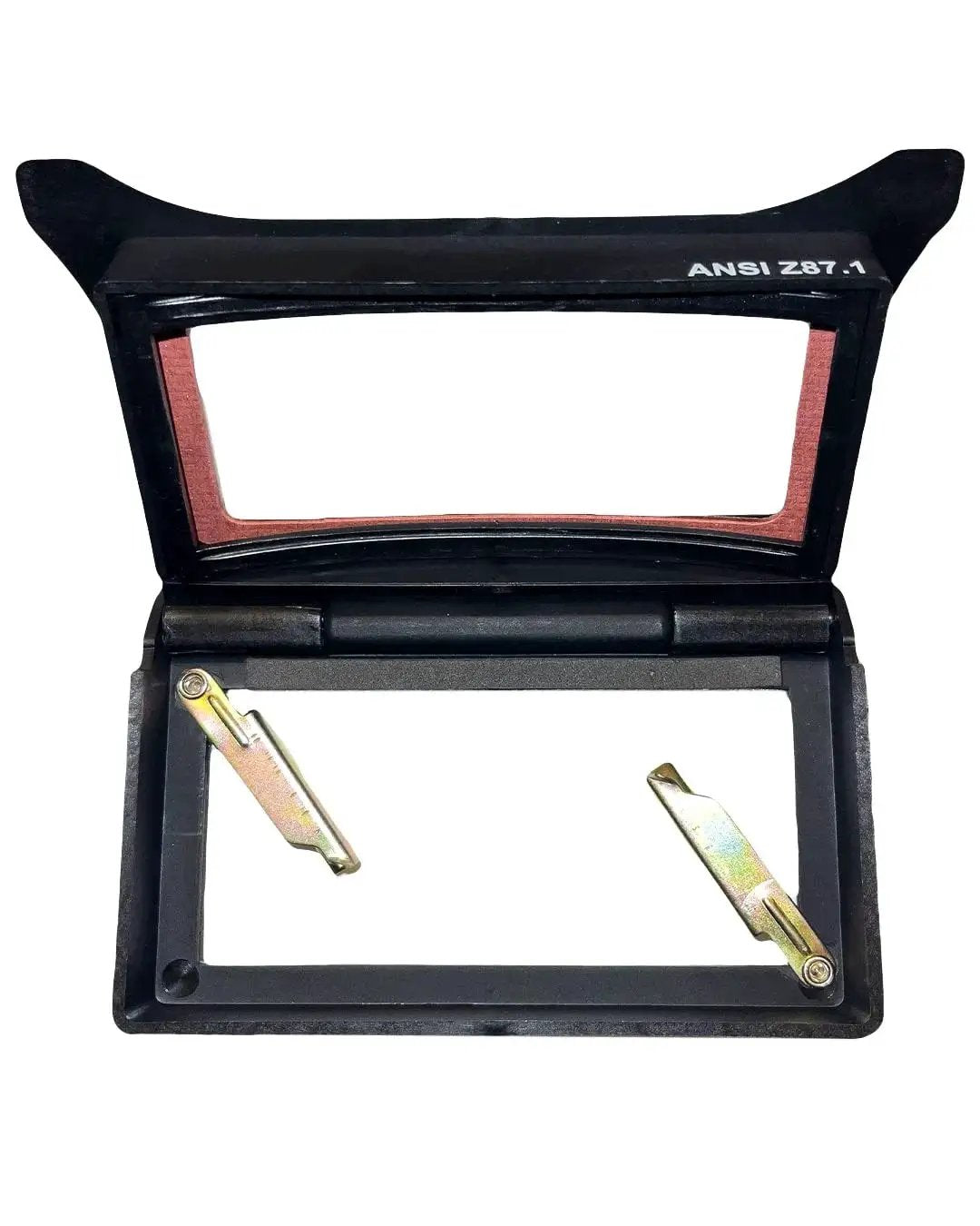 Flip Front Clip On Adapter For Pipeliner Welding Helmet Grinding Front Upgrade Quick Attach Shield WELDTUBE Clip On Accessory open view