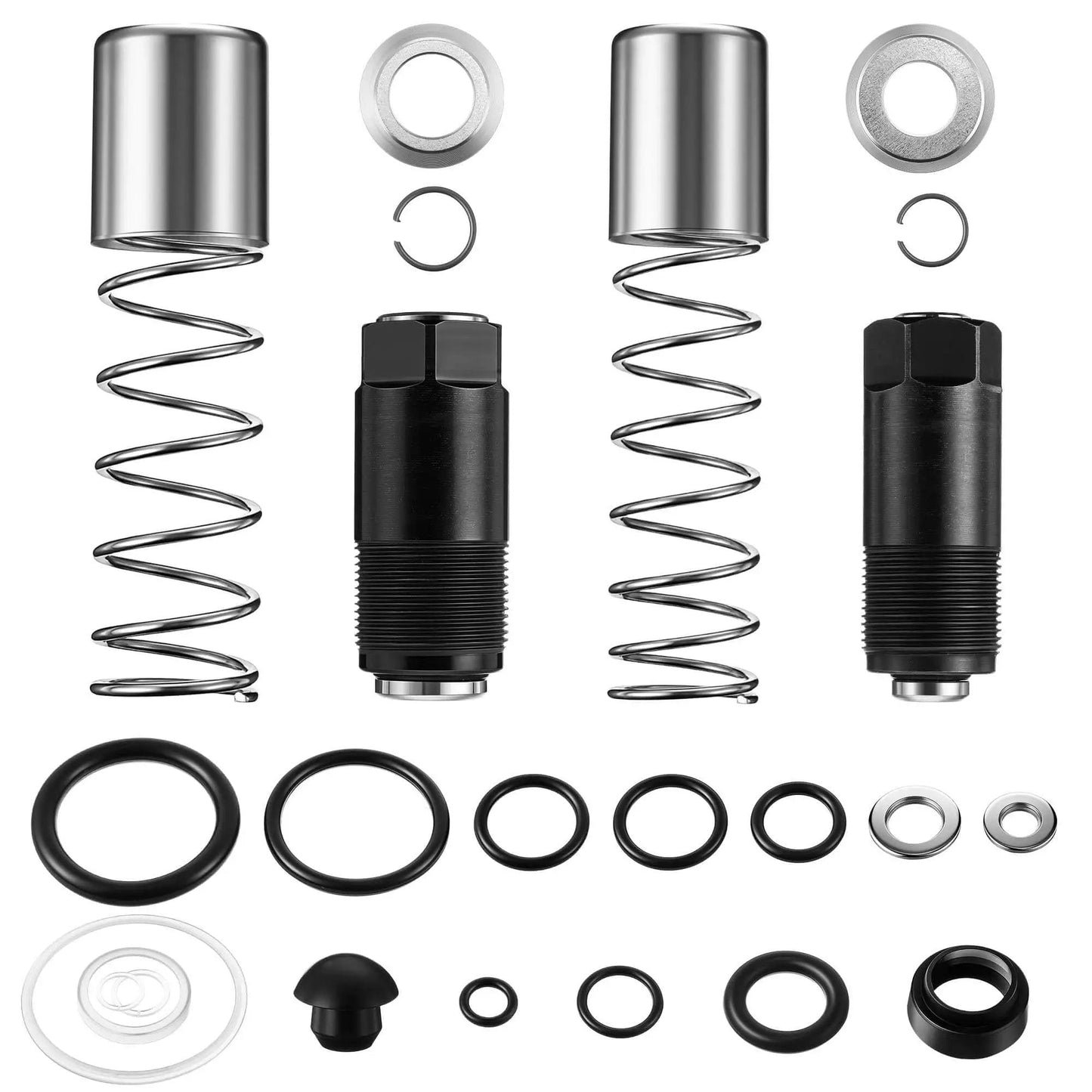 Complete 3 Ton Floor Jack Repair Kit With Low Side Pump Piston Plungers And 17 Piece Hydraulic Seal Set For Dual Pump Jacks
