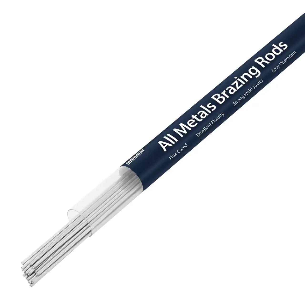 All Metal Brazing Rods Set One Sixteenth Inch By Thirteen Inch Flux Core For All Metal Repair And Welding, ideal for DIY fixes.